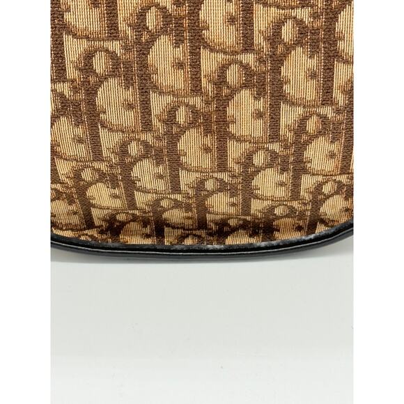 Christian Dior Monogram Trotter Flap Bag with Brown Trim*BEAUTIFUL CONDITION - Picture 10 of 14